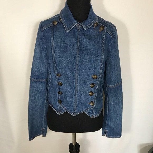 Free People Denim Band Jacket - Picture 2 of 5